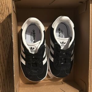 Adidas Gazelle sneakers for toddler. (Bought these from my 2-year-old grandson